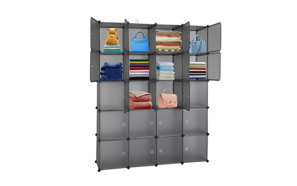Zimtown Multifunctional Modular Closet Cabinet With Hanging Rod