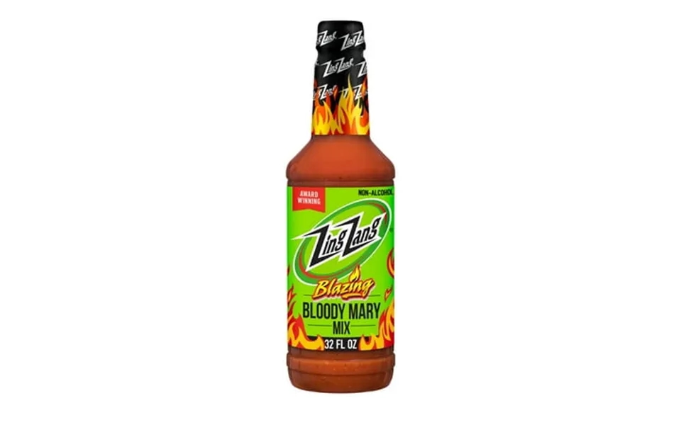 Zing Zang Blazing Bloody Mary Mix Non-alcoholic Cocktail Mixer 32 Fl Oz Bottle
