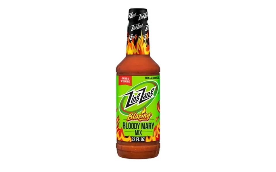 Zing Zang Blazing Bloody Mary Mix Non-alcoholic Cocktail Mixer 32 Fl Oz Bottle