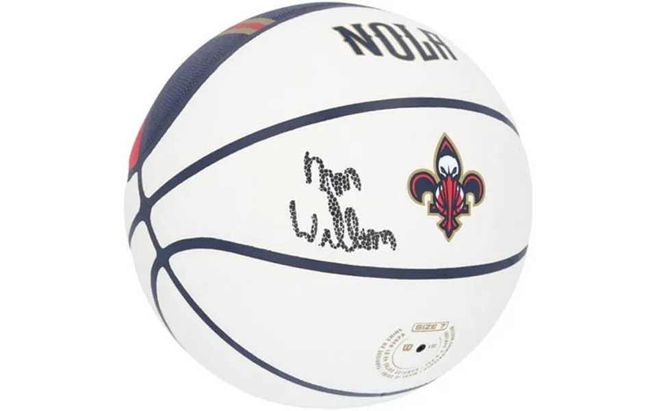 Zion Williamson New Orleans Pelicans Autographed Wilson City Edition Collectors Basketball - Fanatics Authentic Certifie