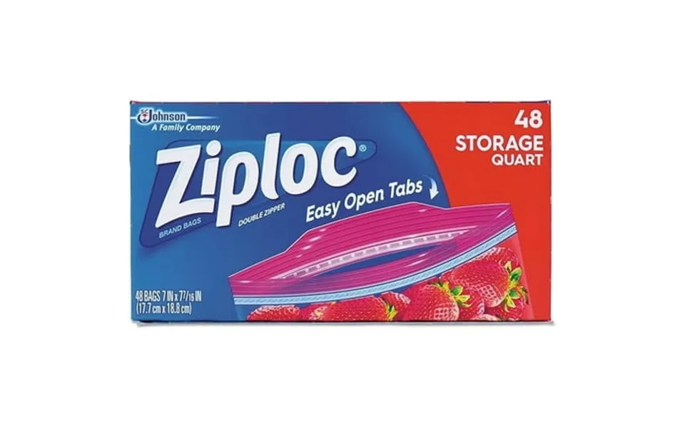 Ziploc Quart Food Storage Bags Grip N Seal Technology 48 Ea 6 Pack