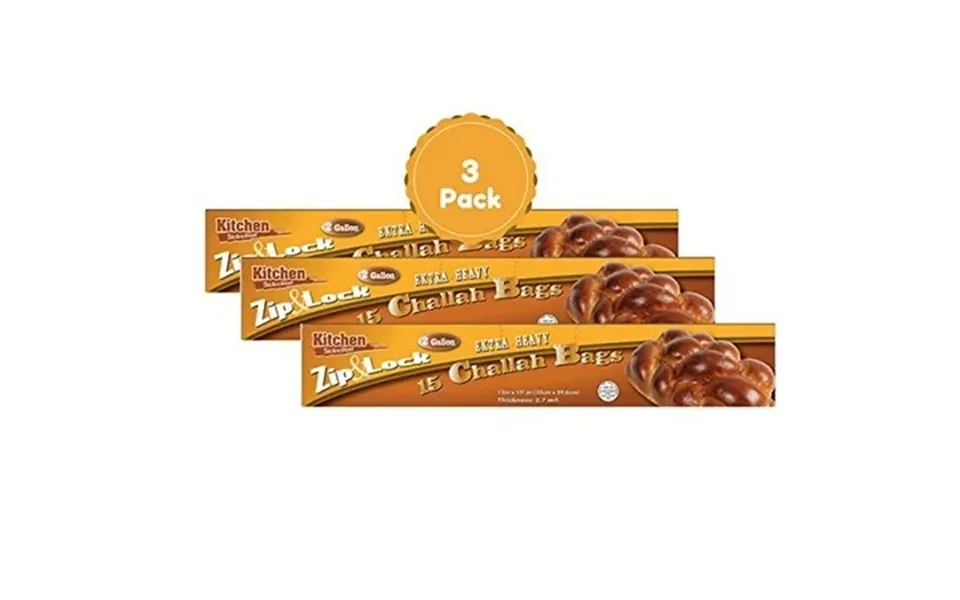 Zipper 2 Gallon Large Resealable Bags 15 Ct. 3 Pack Total Of 45 Zip & Lock Sturdy Big Storage Bags