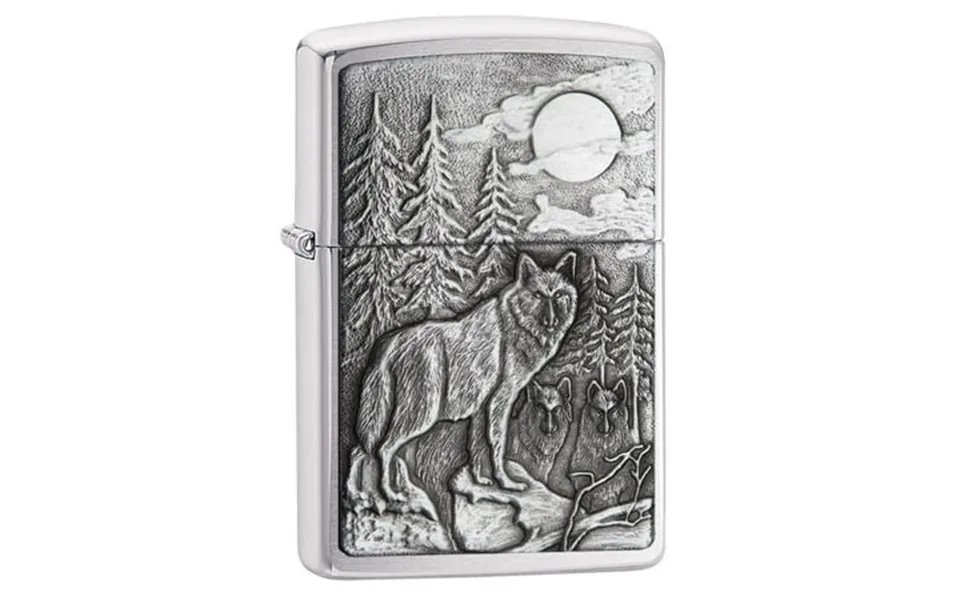 Zippo Timberwolves Brushed Chrome Pocket Lighter
