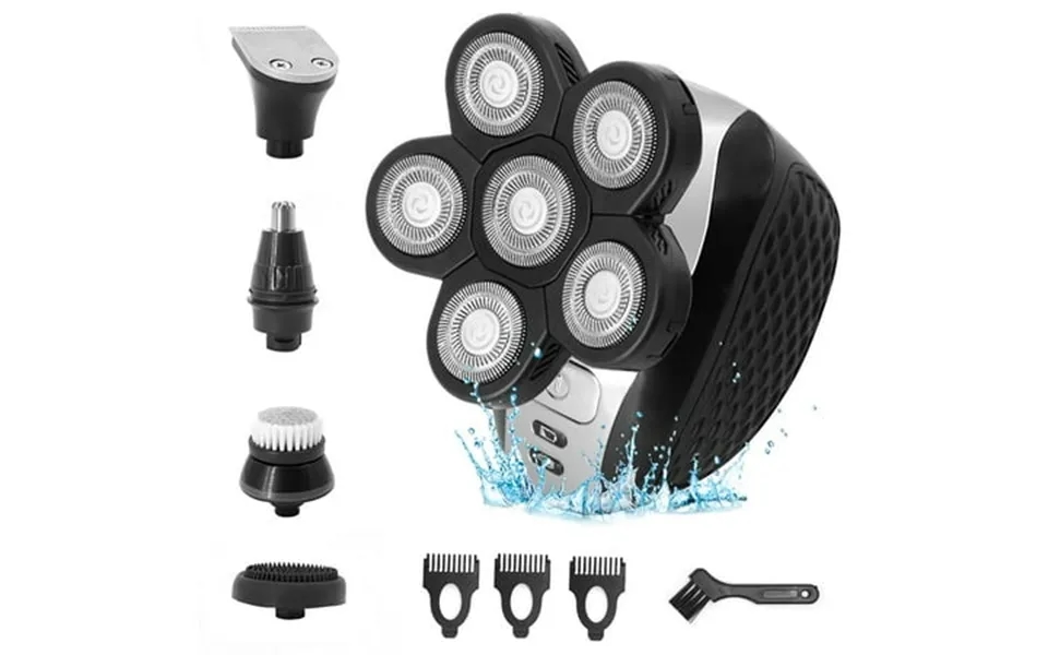 Ziqian 4d Bald Head Shavers - Anti-pinch Electric Razor 5-in-1 Grooming Kit With Nose Beard Trimmers Waterproof And Rech