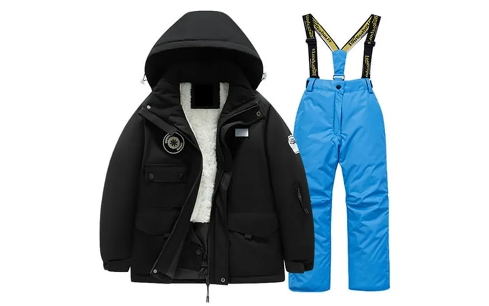 Zmhegw Set Outfit For Girls Ski Pocket Jacket And Pants Winter Windbroof Snowboarding Kid Winter Warm Snow Toddler Baby
