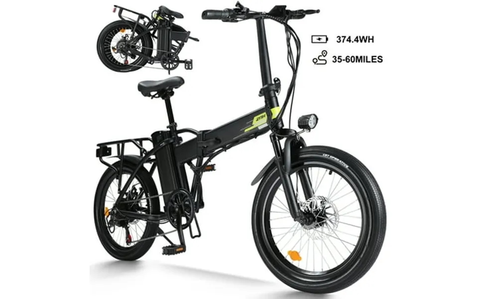 Znh Folding Electric Bike Peak 500w 374.4wh Removable Battery Ebike Foldable Electric Bicycle For Adults Max 20 Mph Ul28
