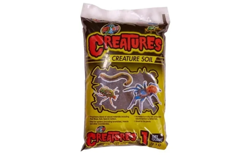 Zoo Med Creature Soil For Spiders Insects & Other Invertebrates - 1 Dry Quart