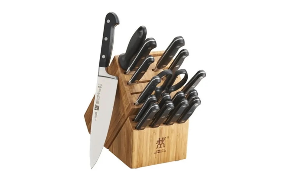 Zwilling Professional S 18-piece Knife Block Set Chef Knife Serrated Utility Knife Steak Knife Set Black