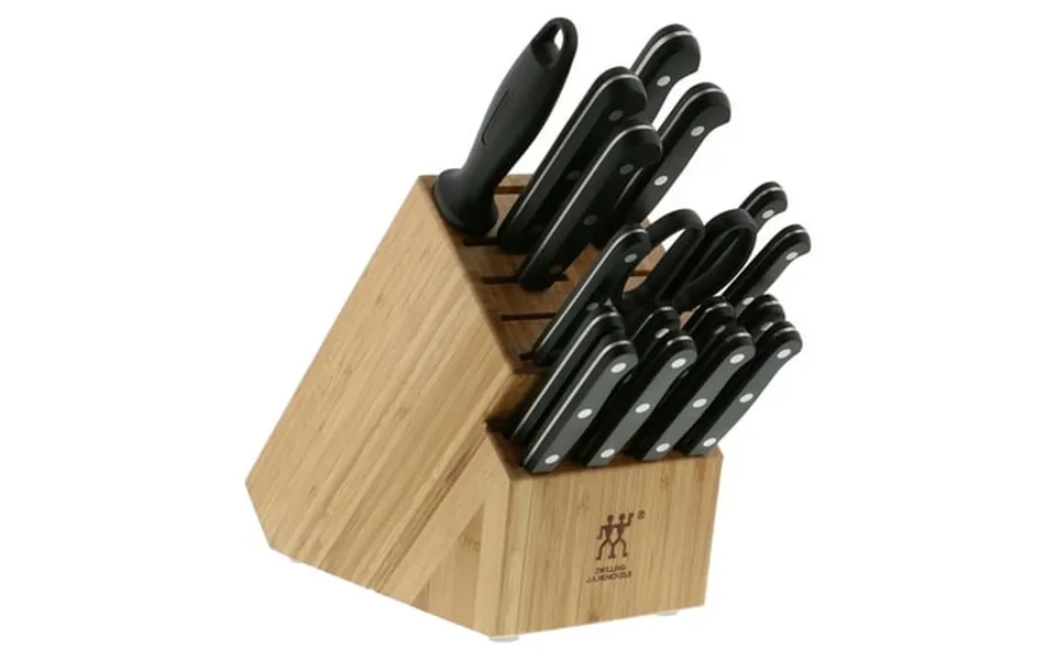 Zwilling Twin Gourmet Classic 18-pc Knife Block Set German Stainless Steel 3 Rivet Handle No-stain Includes Shears Honin