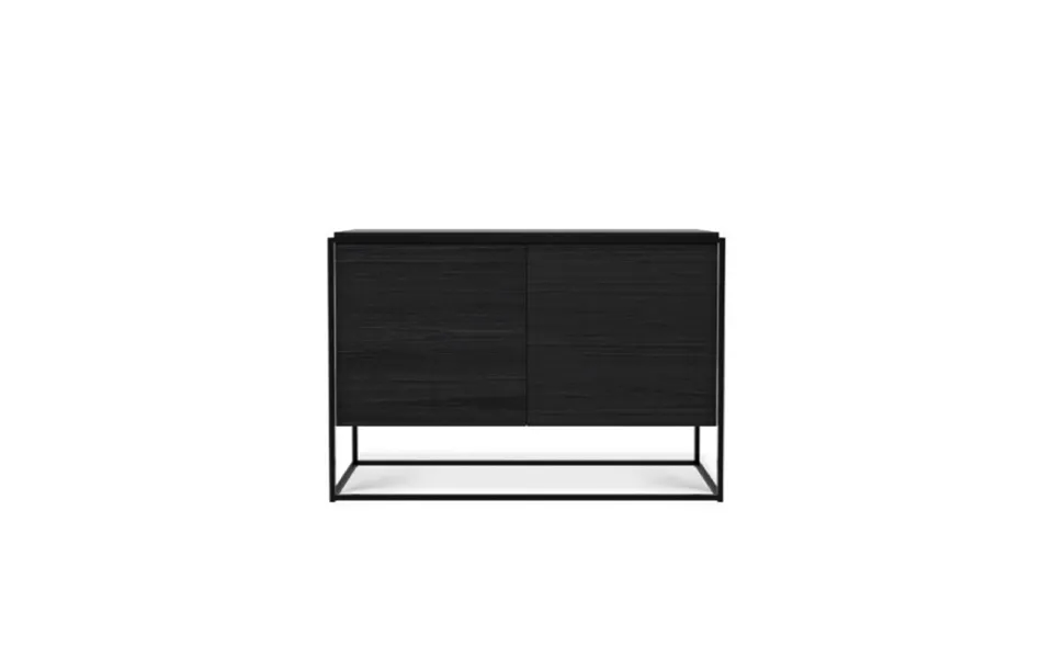 2-door Wooden Black Oak Sideboard Ethnicraft Monolit
