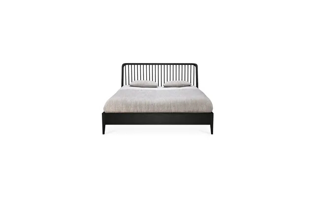 Black Solid Oak Bed Ethnicraft Spindle product image