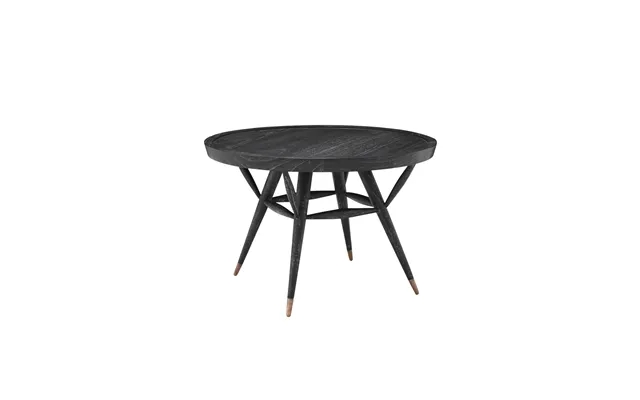 Black Wooden Round Side Table Eichholtz Phoenix product image