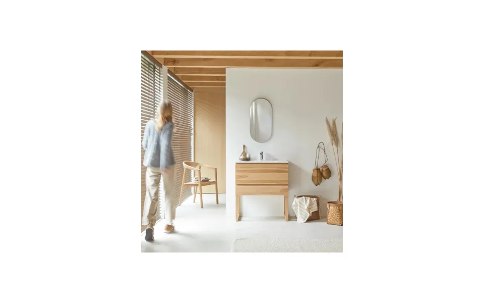 Ceramic Sink Bathroom Cabinet Tikamoon Edgar