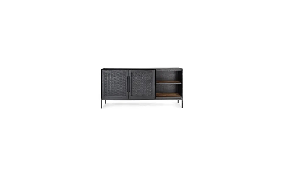 Handwoven Rattan Low Dresser With Shelves Dbodhi Karma