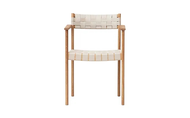 Oak Linen Webbing Armchair Form & Refine Motif product image