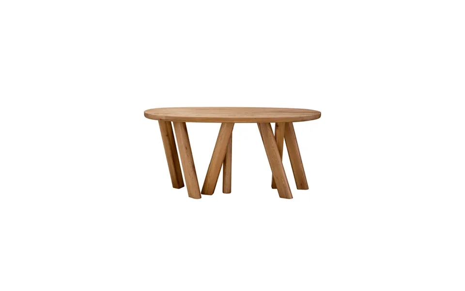 Oval Oak Console Table Eichholtz Bayshore