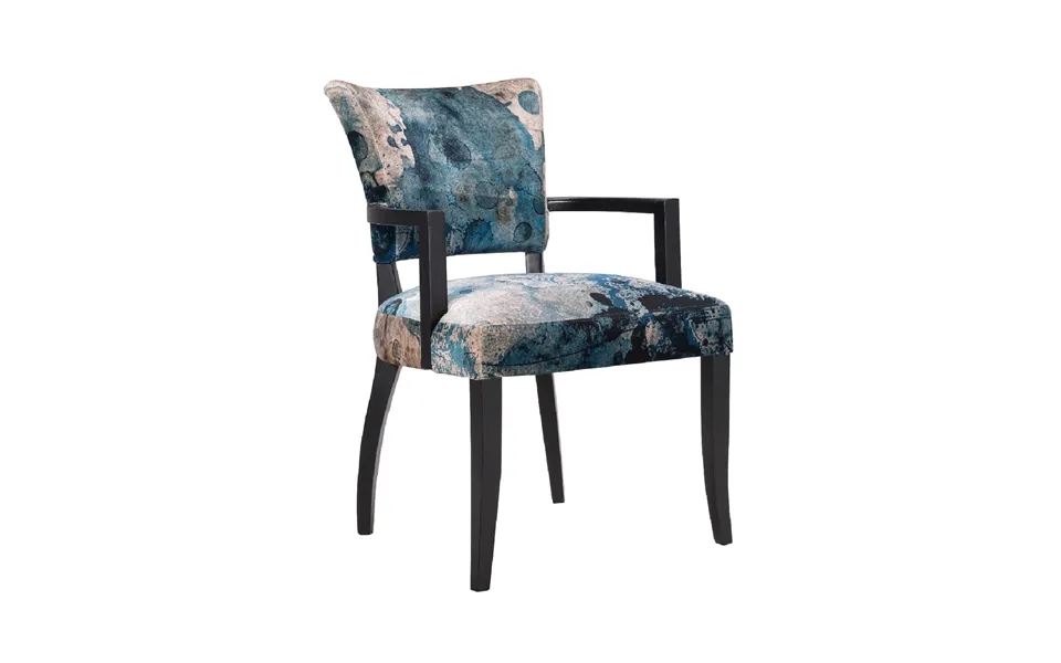 Printed Velvet Dining Armchair Andrew Martin Mimi