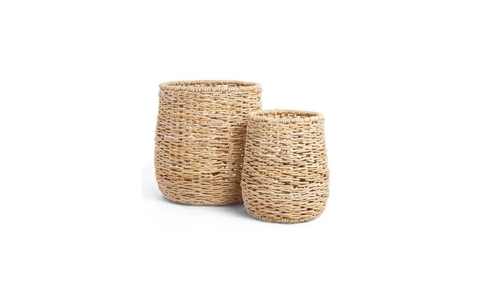 Round Abaca Basket Set 2 Dbodhi Raung