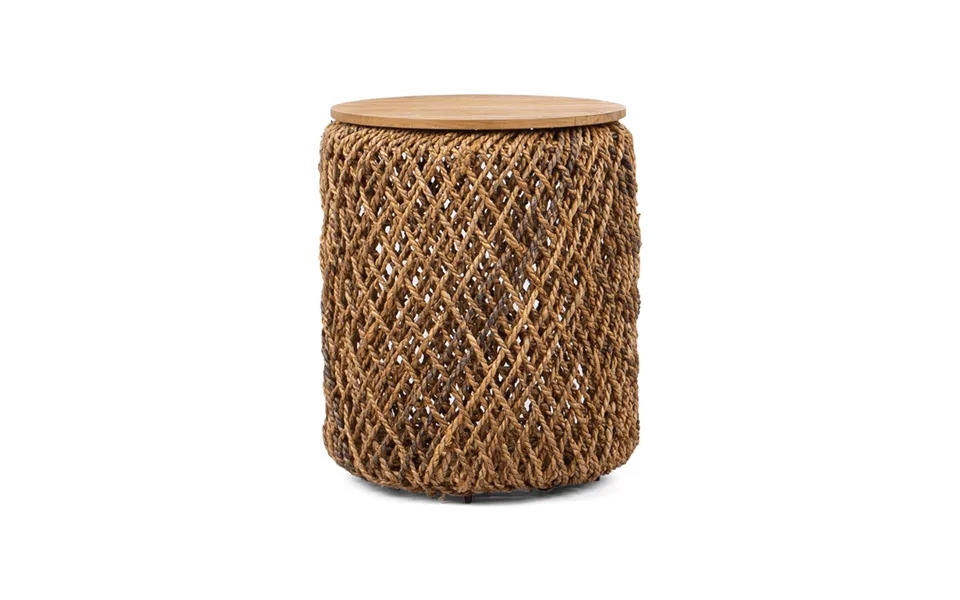 Round Abaca Side Table Dbodhi Knut