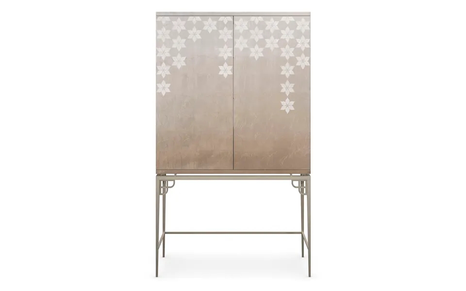 Silver Leaf Bar Cabinet Caracole Oleander