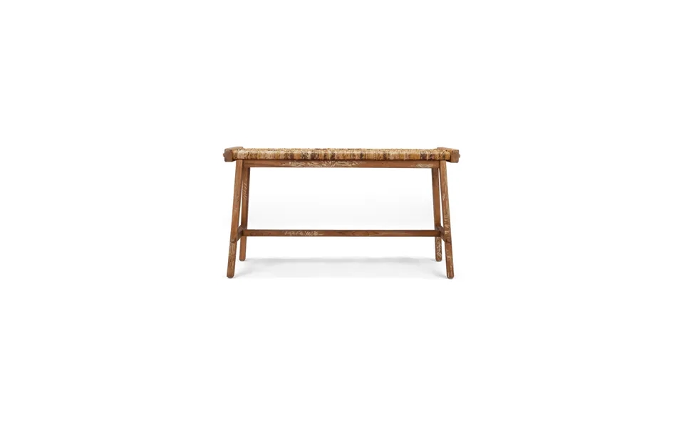 Two-toned Woven Abaca Bench Dbodhi Caterpillar Flores