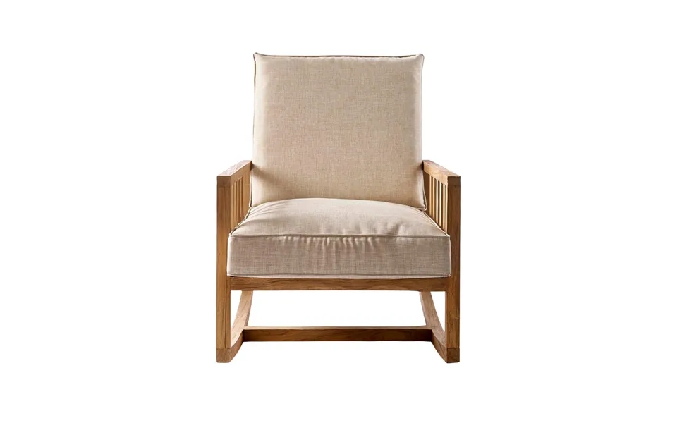 Wooden Cushioned Rocking Chair Rivièra Maison Panama