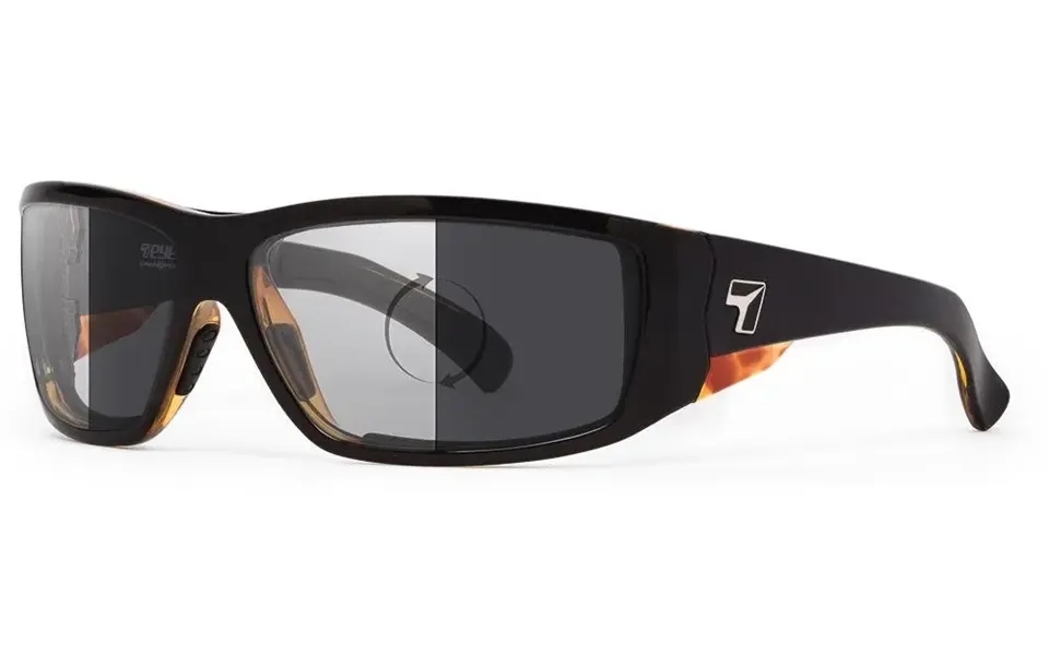 7eye By Panoptx Maestro Sunglasses - Black Tortoise Frame With Photochromic Eclypse Lenses