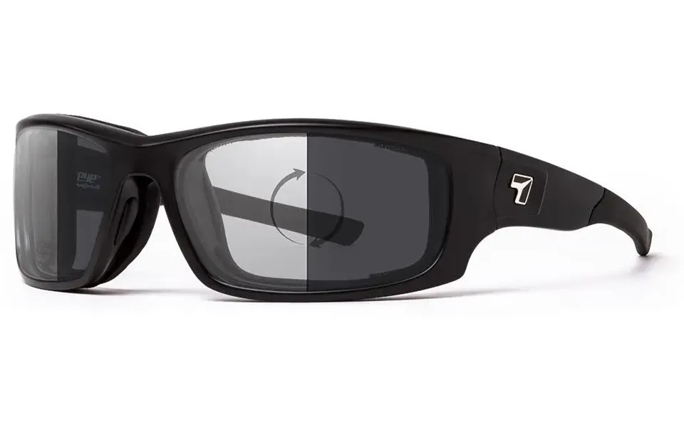 7eye By Panoptx Panhead Sunglasses - Matte Black Frame With Photochromic Eclypse Lenses