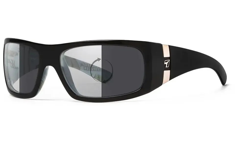 7eye By Panoptx Shaka Sunglasses - Black C-note Frame With Photochromic Eclypse Lenses