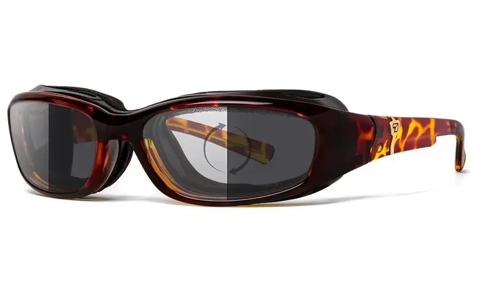 7eye By Panoptx Sierra Sunglasses - Light Tortoise Frame With Photochromic Eclypse Nxt Lenses