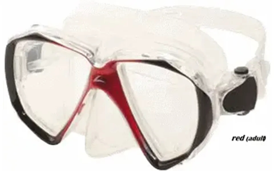 Hilco Adult Step Diopter Prescription Dive Mask - Red
