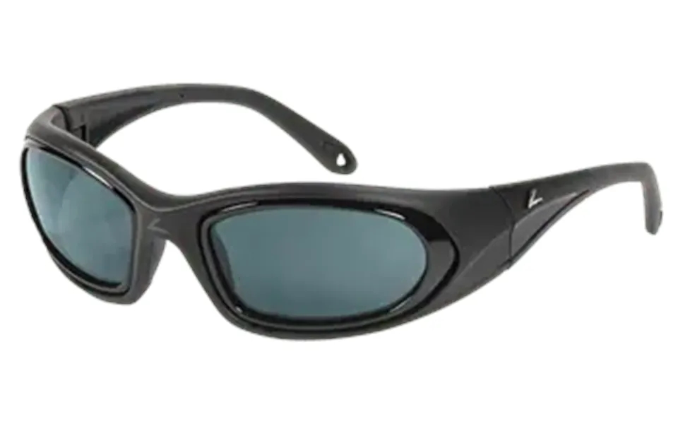 Hilco Leader Circuit Flex Sunglasses - Matte Black Frame Gray Lenses Sports Package With Case