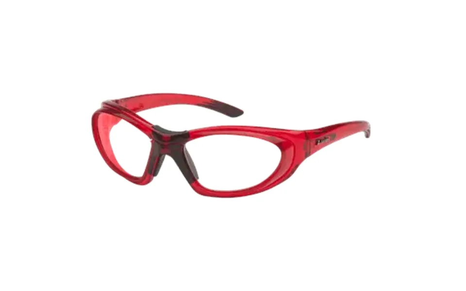 Hilco T-zone Safety Rated Sports Goggles - Translucent Red Frame No Lenses