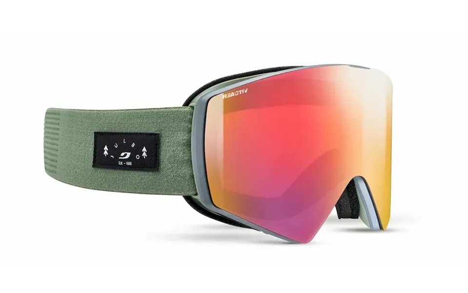 Julbo Razor Edge Snow Goggles - Grey-green Goggles Reactiv 1-3 High Contrast Light Changing Lenses