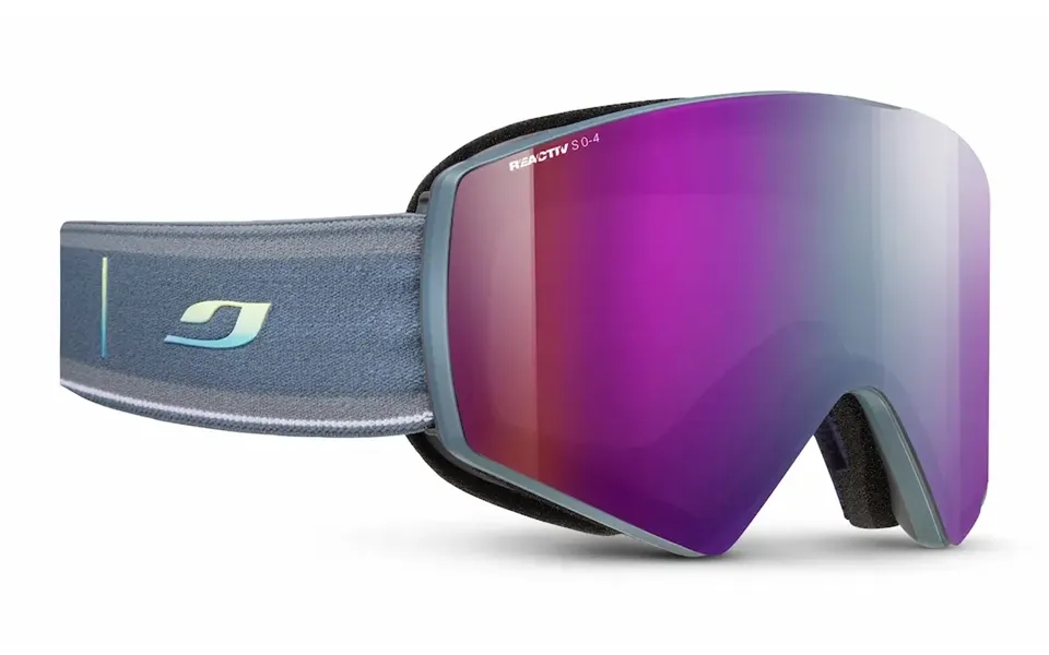 Julbo Razor Edge Snow Goggles - Retro Blue Goggle Reactiv 0-4 High Contrast Light Changing Lenses