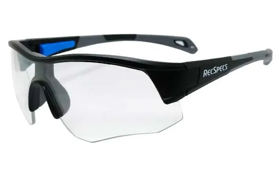 Liberty Sport Rec-specs Contact Safety Rated Sports Glasses - Black Frame Clear Lenses