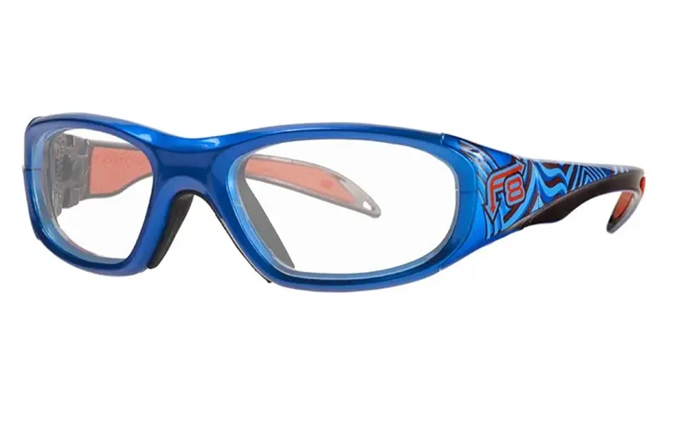 Ls Rec-specs F8 Morpheus Street Series Safety Rated - Electric Wave Frame Clear Silver Lenses