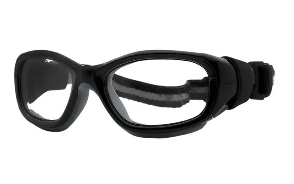 Ls Rec-specs F8 Slam Goggle Safety Rated For Sports - Shiny Black-gray Frame Clear Silver Lenses Size 52 Ages 7-10