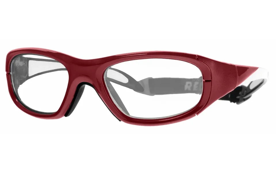 Ls Rec-specs Maxx 20 Baseball Series Sale - Crimson Frame Clear Silver Lenses