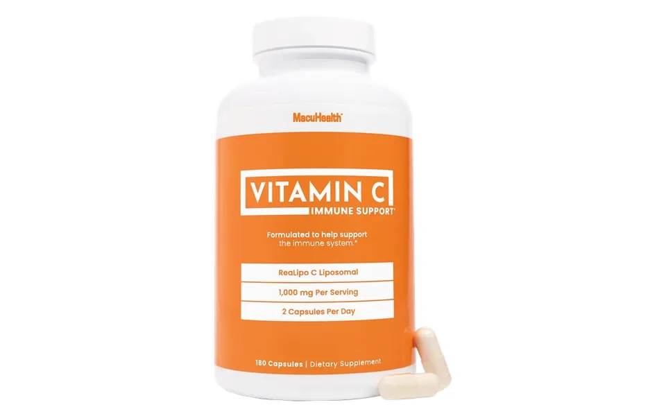 Macuhealth Vitamin C Supplements - 180 Capsules Bottle