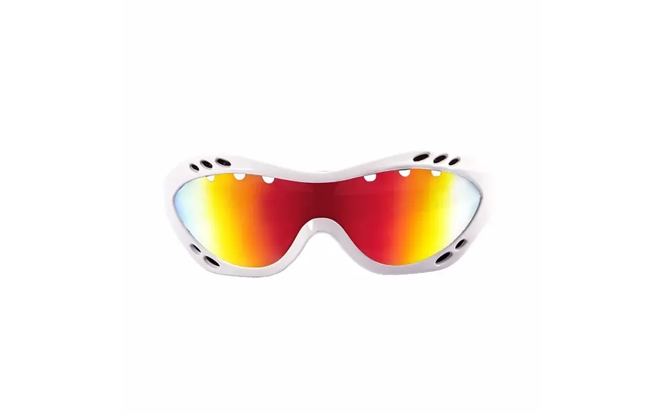 Ocean Costa Rica Water Sport Sunglasses - Shiny White Frame Polarized Revo Red Lenses