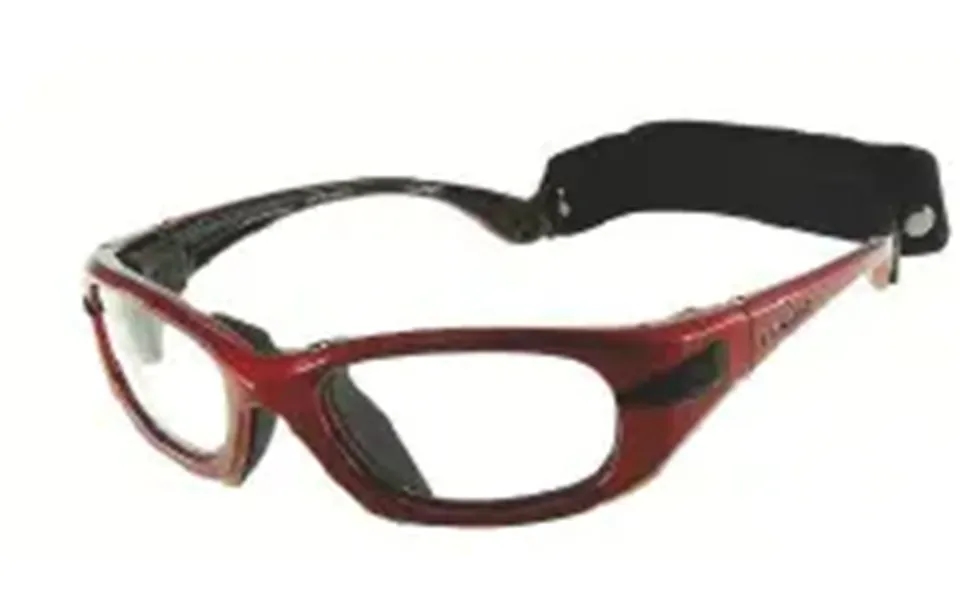 Progear Eyeguard Safety Rated Sports Glasses - Shiny Metallic Red Clear Med Fits Ages 11 To 14