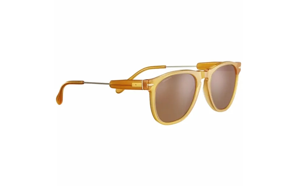 Serengeti Amboy Sunglasses - Honey Shiny Frame Mineral Glass Polarized Drivers Lenses