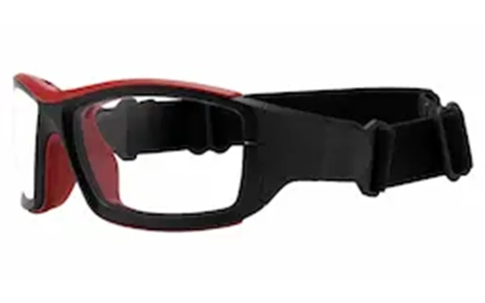 Shaq Sg202z Safety Rated Sports Glasses - Black With Red Frame Clear Lenses