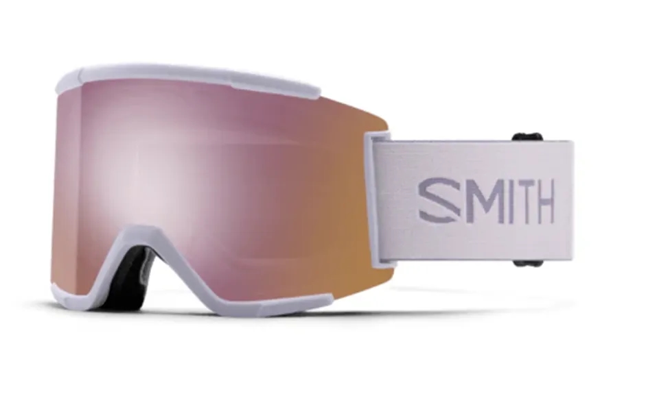 Smith Squad Xl Ski Goggles - Low Fit Nose Bridge Lunar Fog Goggle Chromapop Everyday Rose Gold Mirror And Bonus Low Ligh