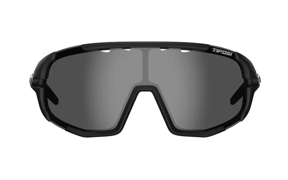 Tifosi Sledge Lite Sunglasses - Matte Black Frame 3 Lens Set Smoke Ac Red Clear