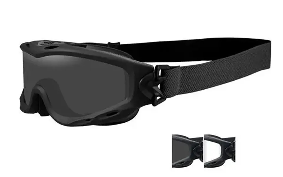 Wiley-x Spear Goggles - Matte Black Frame With Clear And Smoke Lenses