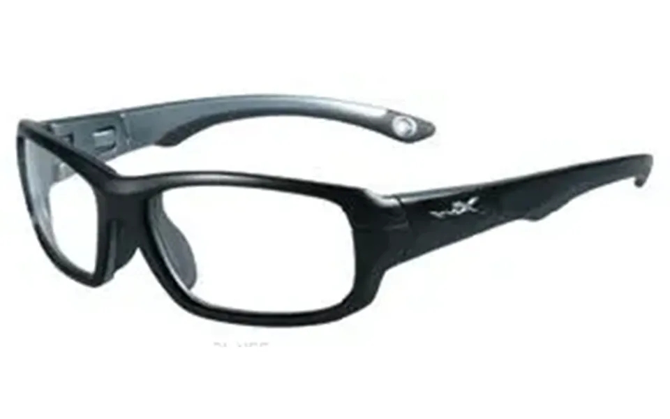 Wiley-x Wx Gamer Safety Rated Sports Glasses - Matte Black-dark Silver Frame Clear Lenses