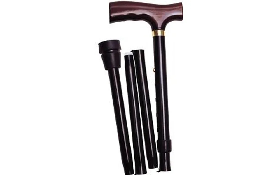 Alex Orthopedic Folding Travel Cane With Fritz Handle Black