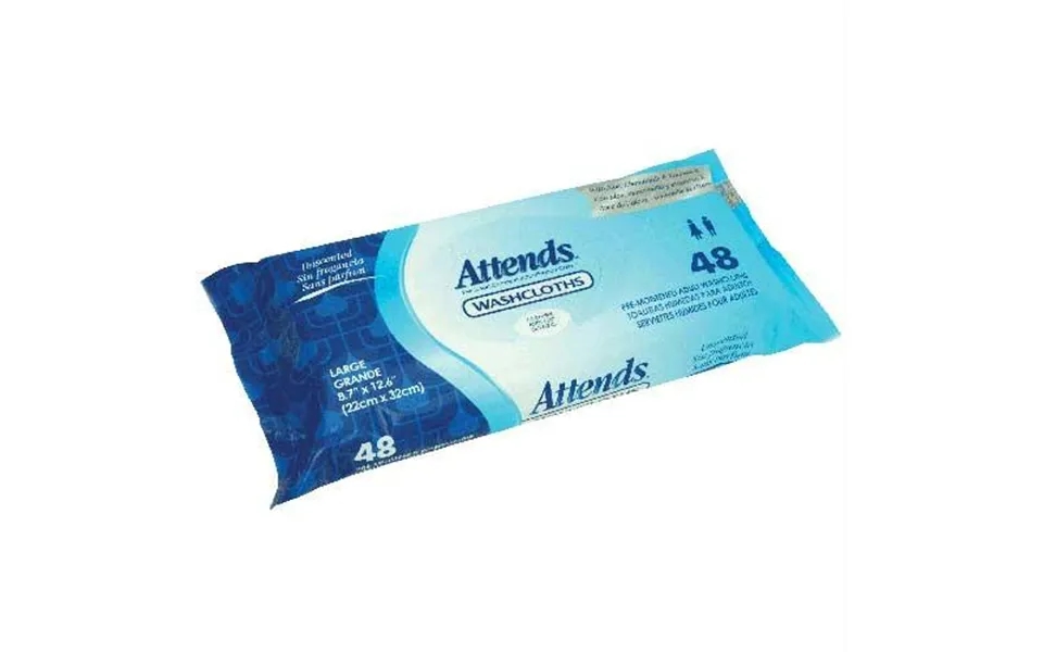 Attends Unscented Washcloths - 8.7 X 12.6
